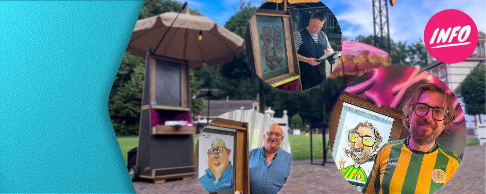 Maak jouw evenement leuker met karikaturist Harold, Sandor of een van de andere tekenaars!
